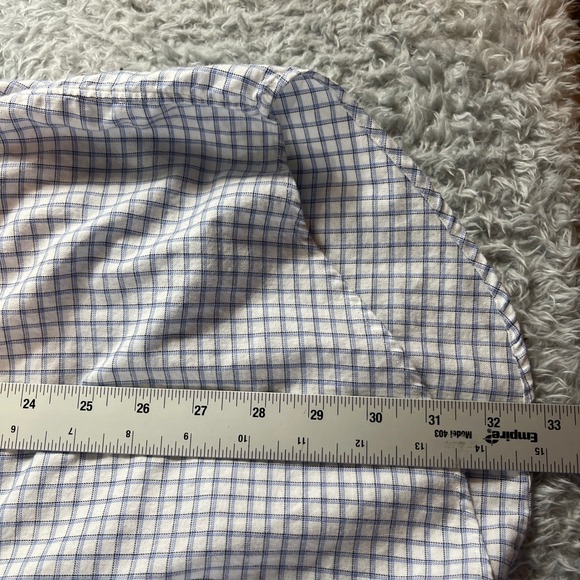 Ralph Lauren Yarmouth Gingham Button Down Shirt Long Sleeve Mens 17 1/2 36/37 - Picture 8 of 10